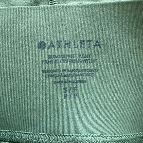 Athleta green Run with It jogger wind pants size S - Picture 6 of 11